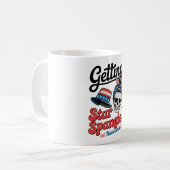 Star Spangled Hammered Skull Kaffeetasse (Vorderseite Links)