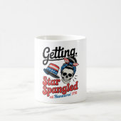 Star Spangled Hammered Skull Kaffeetasse (Mittel)