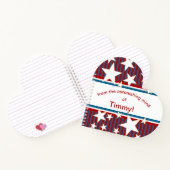 Star Spangled Heart Shaped Notizblock (Innenseite)