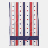 Star-Spangled-Koch: Custom Red, White & Blue Schür Geschirrtuch (Vertikal)