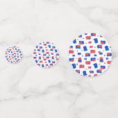 Star Spangled Muster Konfetti (Vorderseiten)