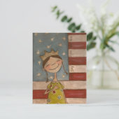 Star-Spangled Princess - Postcard Postkarte (Stehend Vorderseite)