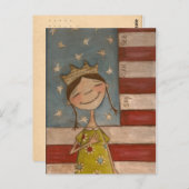 Star-Spangled Princess - Postcard Postkarte (Vorne/Hinten)