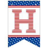 Star-Spangled Red White Blue Jegliche Feier Wimpelkette (Zweite Fahne)