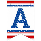 Star-Spangled Red White Blue Jegliche Feier Wimpelkette (Dritte Fahne)