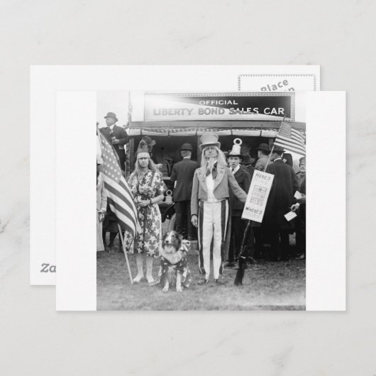 Star-Spangled Sales: 1918 Postkarte (Vorne/Hinten)