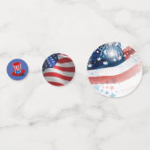 Star-Spangled-Spektakel: 4. Juli Tischkonfetti Konfetti (Rückseiten)