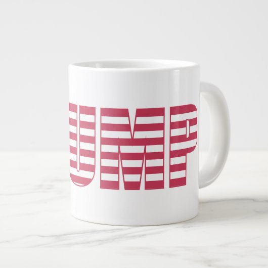 Star Spangled "Trump" Jumbo-Tasse (Vorderseite Rechts)