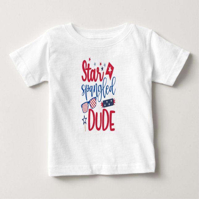 Star Spangled Typ Baby T-shirt (Vorderseite)