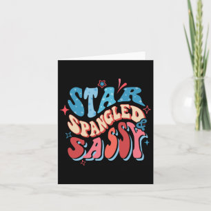 Star Spangled und Sy Independence Day Groovy 4. O Karte