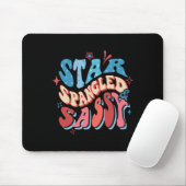 Star Spangled und Sy Independence Day Groovy 4. O Mousepad (Mit Mouse)