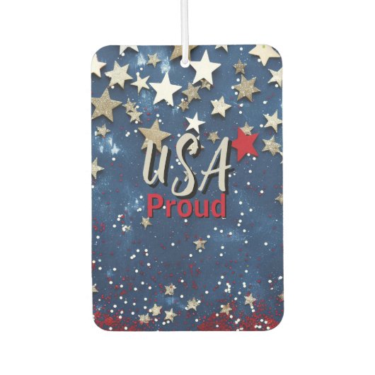 Star Spangled USA Proud Autolufterfrischer (Vorderseite)