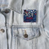Star Spangled USA Proud Button (Beispiel)
