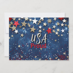 Star Spangled USA Proud Einladung