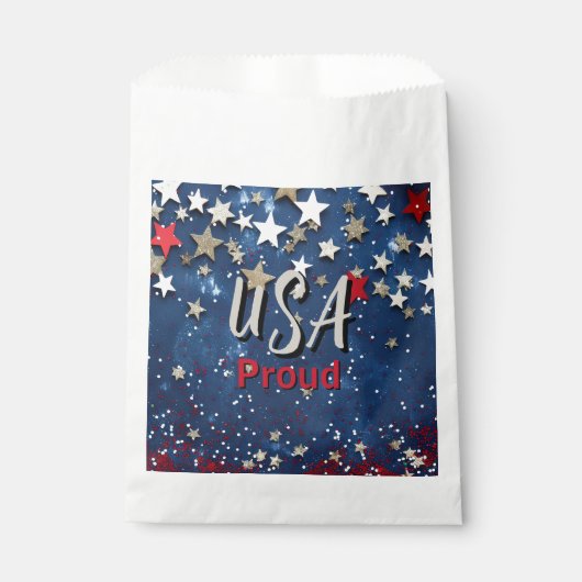 Star Spangled USA Proud Geschenktütchen (Vorderseite)