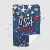 Star Spangled USA Proud Golfhandtuch (Insitu)