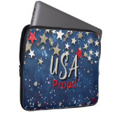 Star Spangled USA Proud Laptopschutzhülle (Vorne Rechts)