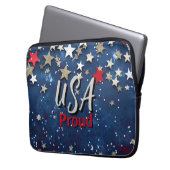 Star Spangled USA Proud Laptopschutzhülle (Vorderseite Links)