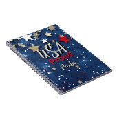 Star Spangled USA Proud Notizblock (Rechte Seite)