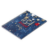 Star Spangled USA Proud Notizblock (Linke Seite)