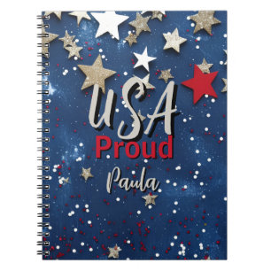 Star Spangled USA Proud Notizblock