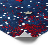 Star Spangled USA Proud Poster (Ecke)