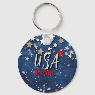 Star Spangled USA Proud Schlüsselanhänger