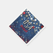 Star Spangled USA Proud Serviette (Ecke)