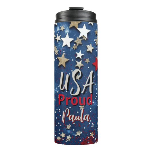 Star Spangled USA Proud Thermosbecher (Vorderseite)