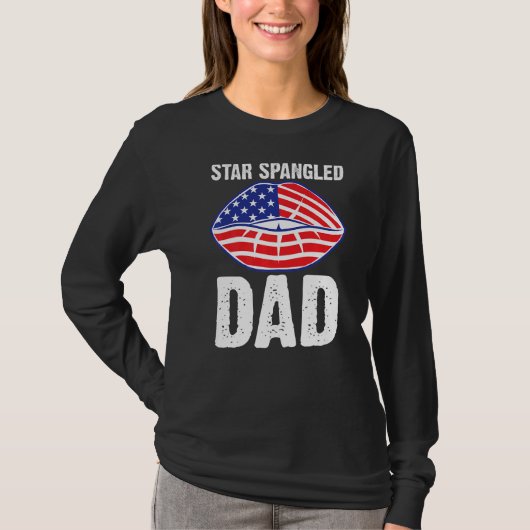 Star Spangled Vater 4. Juli T-Shirt (Vorderseite)