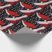 Star-Spangled Weihnachten Geschenkpapier (Ecke)
