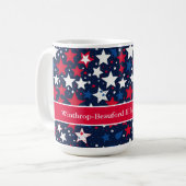 Star-Spangled Wiedersehen Custom Coffee Tasse (Vorderseite Links)