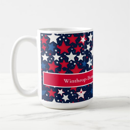 Star-Spangled Wiedersehen Custom Coffee Tasse (Links)