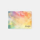 Star Sparkle Glitzer DIY Personalisierter Name Post-it Klebezettel (Vorderseite)