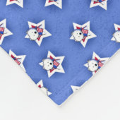 Star Speckled USA Westies KiniArt Fleece Blanket (Ecke)