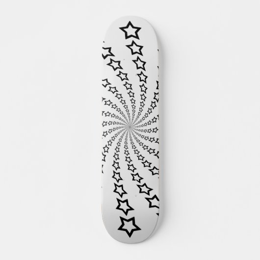 Star Spiral: Schwarze Sterne: Skateboard (Vorne)