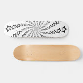 Star Spiral: Schwarze Sterne: Skateboard (Horizontal)
