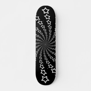 Star Spiral: Weiße Sterne: Skateboard