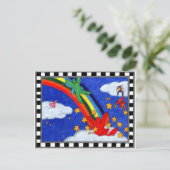 Star Sprinkles Postkarte (Stehend Vorderseite)