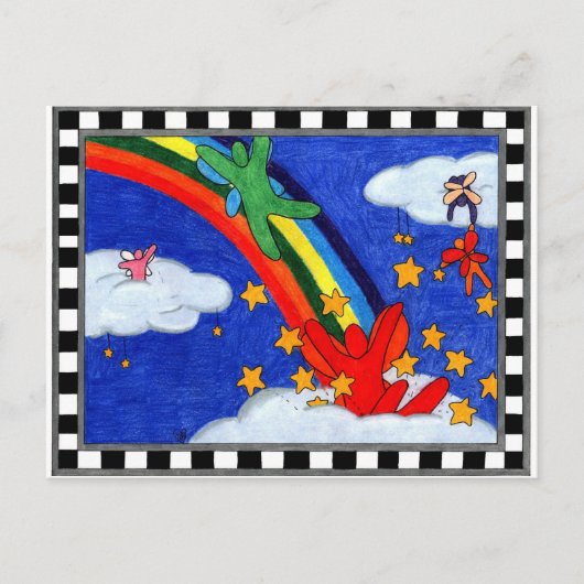 Star Sprinkles Postkarte (Vorderseite)