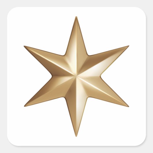 Star Square Stickers (Vorderseite)