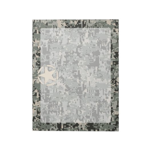 Star Stencil auf digitaler Seite Notizblock (Rotiert)