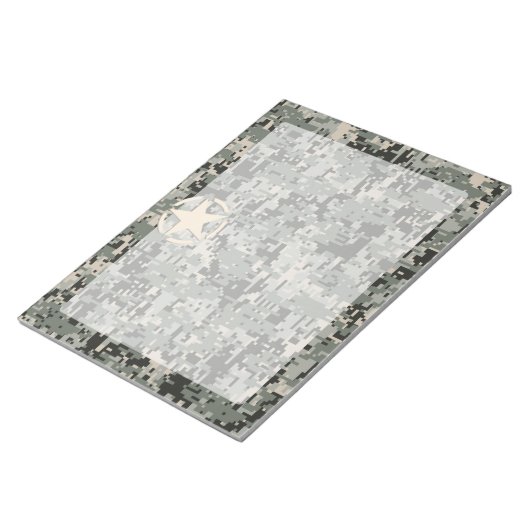 Star Stencil auf digitaler Seite Notizblock (angewinkelt)