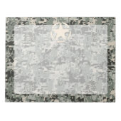 Star Stencil auf digitaler Seite Notizblock (Vorderseite)