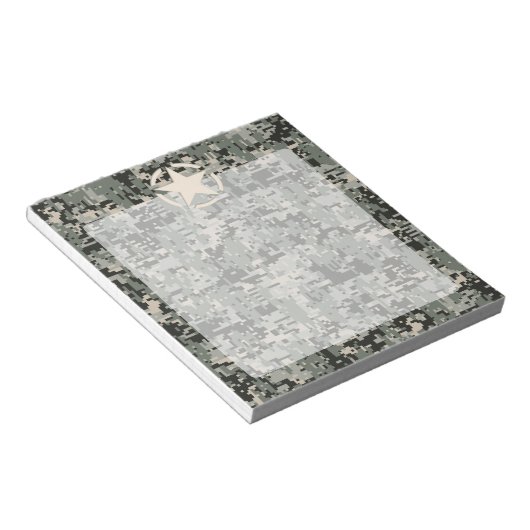 Star Stencil auf digitaler Seite Notizblock (angewinkelt)