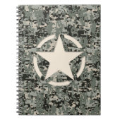 Star Stencil auf digitaler Seite Notizblock (Vorderseite)