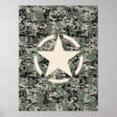 Star Stencil auf digitaler Seite Poster (Vorne)
