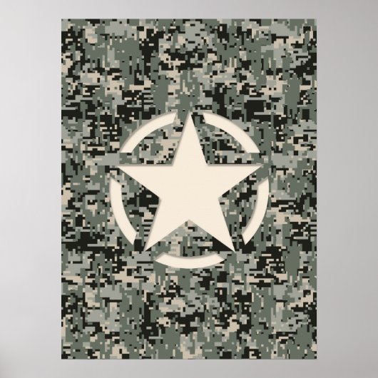 Star Stencil auf digitaler Seite Poster (Vorne)