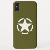 Star Stencil Classic auf Khaki Green Case-Mate iPhone Hülle (Rückseite)