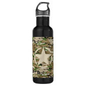 Star Stencil Classic Decal auf Camouflage Style Trinkflasche (Vorderseite)